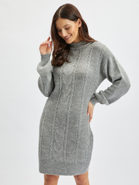 Orsay Rochie pulover damă gri deschis ORSAY