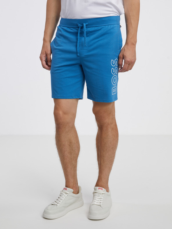 BOSS Pantaloni scurți de dormit Albastru
