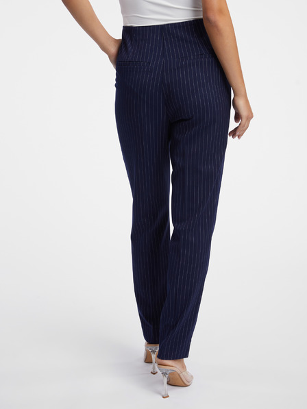 Orsay Pantaloni de damă în dungi albastru închis ORSAY
