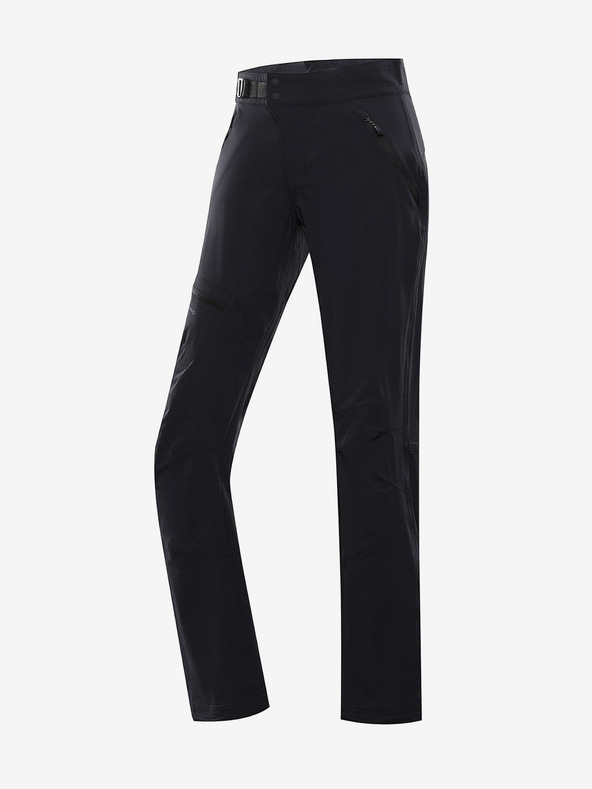 ALPINE PRO Spana Pantaloni Negru