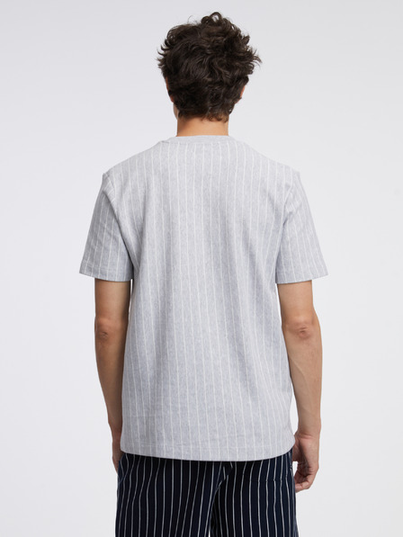 Tom Tailor Denim Tricou cu dungi gri deschis pentru bărbați Tom Tailor Denim