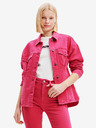 Desigual Jachetă din denim pentru femei Desigual Morgon roz închis