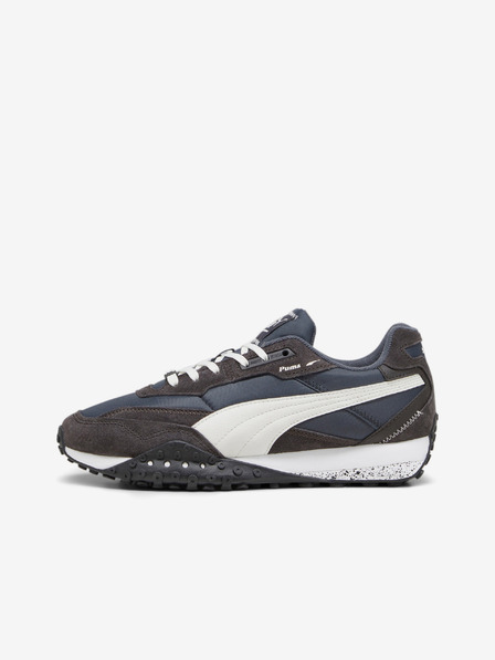 Puma Adidași pentru bărbați de culoare albastru-gri cu detalii din piele de căprioară Puma Blktop Rider