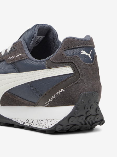 Puma Adidași pentru bărbați de culoare albastru-gri cu detalii din piele de căprioară Puma Blktop Rider