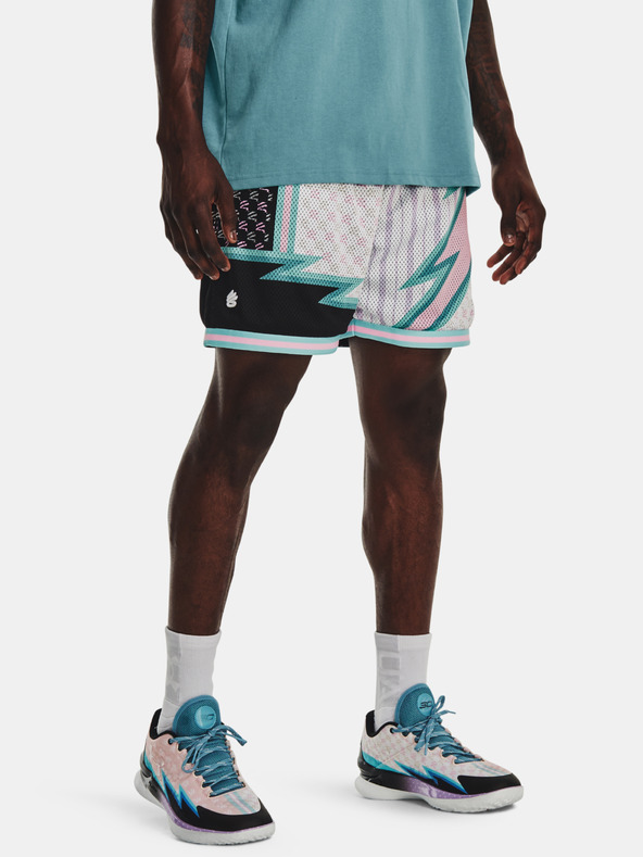 Under Armour Curry Draft Day 8IN Pantaloni scurți Alb