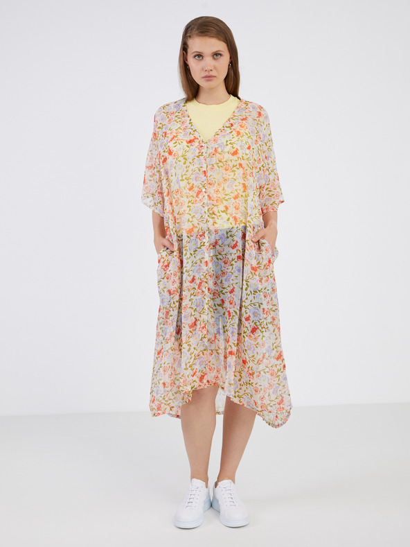 Pieces Vertrud Caftan Alb