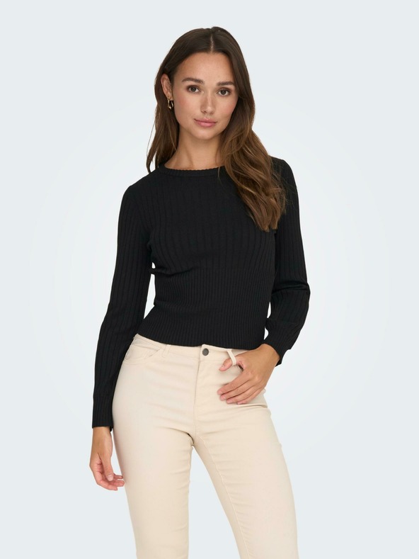 Jacqueline de Yong Prime Pulover Negru