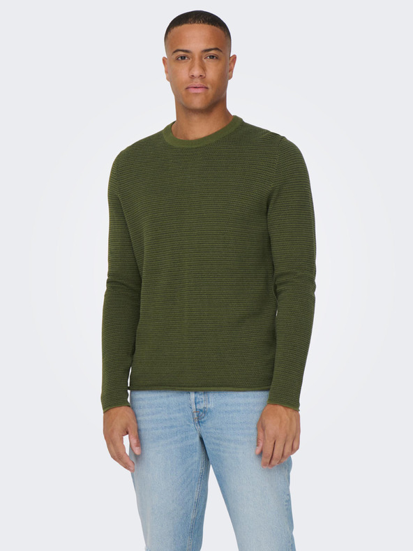 ONLY & SONS Niguel Pulover Verde