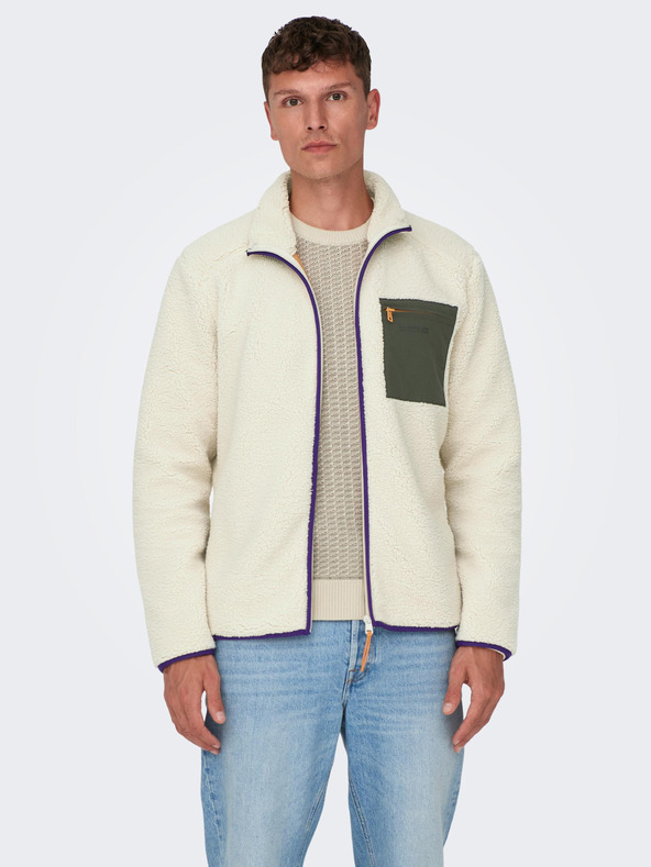 ONLY & SONS Dallas Jachetă Alb