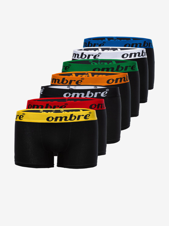 Ombre Clothing Boxeri 7 buc Negru