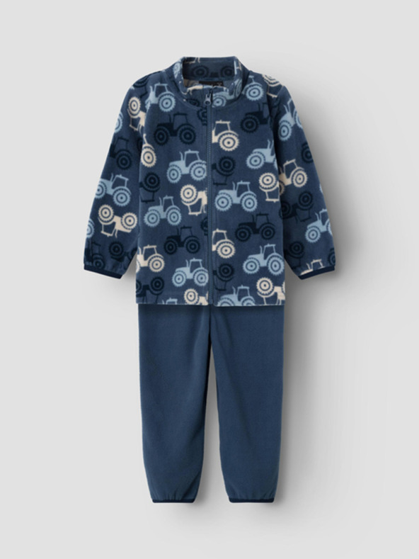 name it Set de pantaloni și hanorac fleece albastru închis pentru băieți name it Spectra