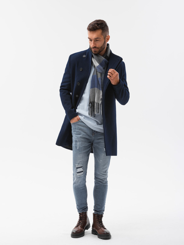 Ombre Clothing Palton Albastru