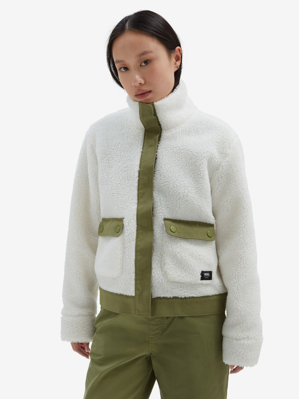 Vans Tevis Sherpa Fleece Jachetă Alb