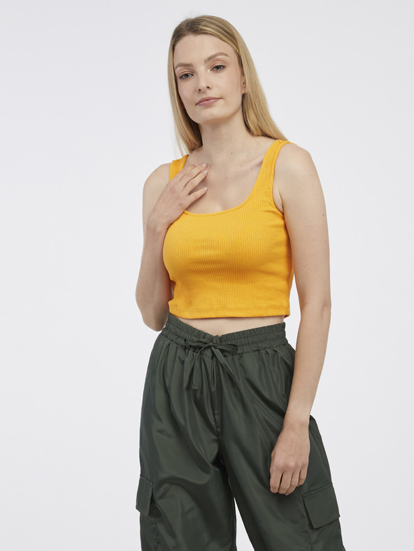 Pieces Hanorac basic pentru femei portocaliu Pieces Nukisa