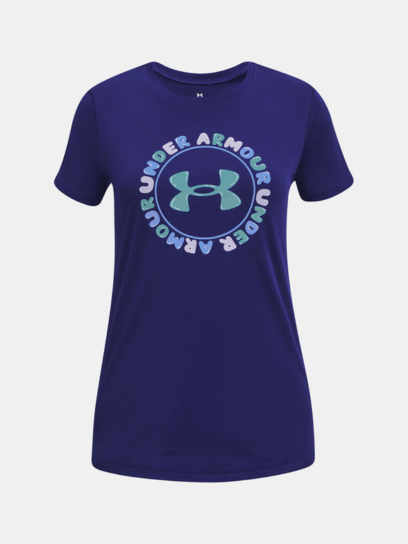 Under Armour UA Tech Wordmark SSC Tricou pentru copii Albastru