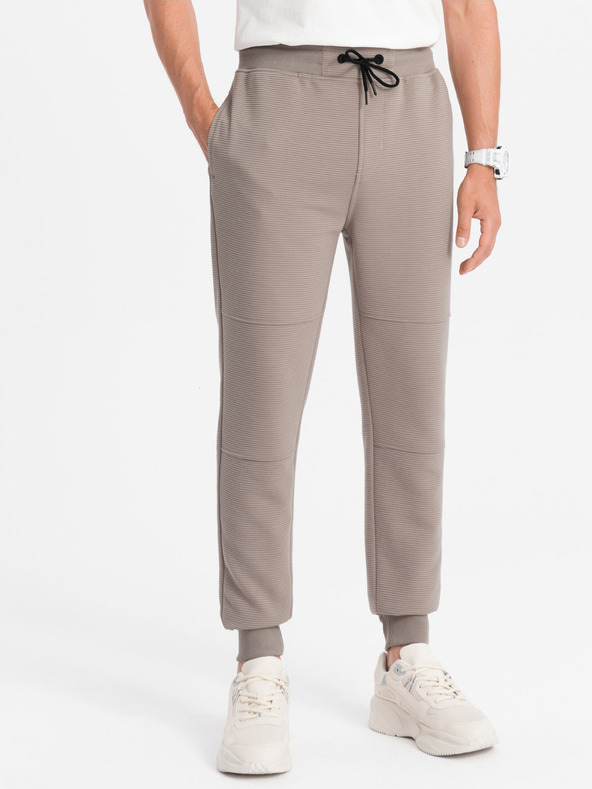 Ombre Clothing Ottoman Pantaloni de trening Gri