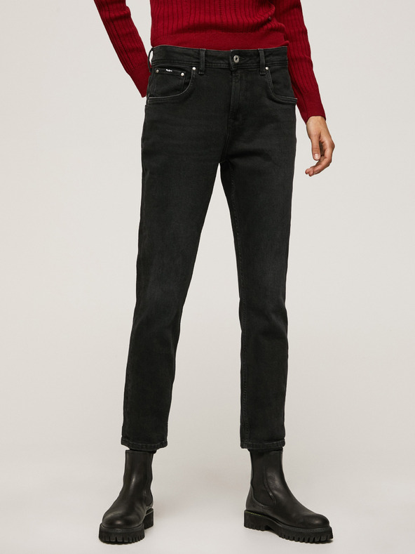 Pepe Jeans Blugi mom fit negri pentru femei Pepe Jeans Violet