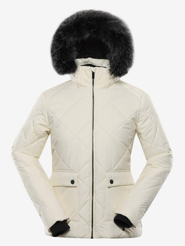 ALPINE PRO Lodera Jacheta Alb