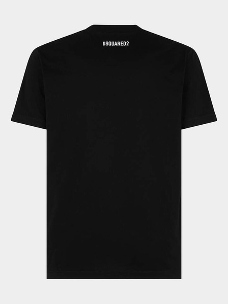 DSQUARED2 Tricou negru pentru bărbați DSQUARED2