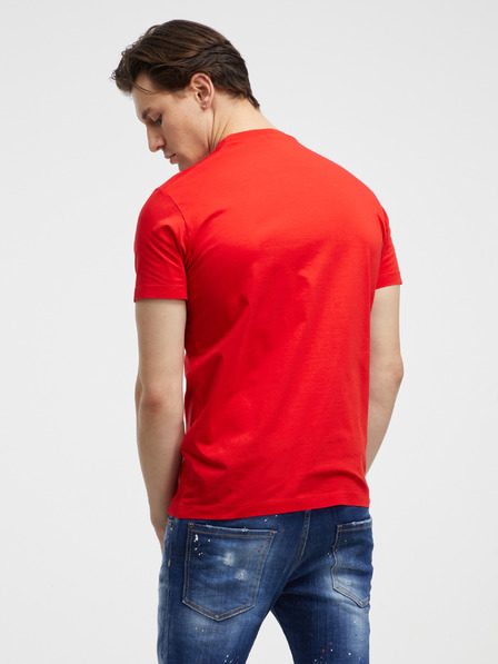 DSQUARED2 Tricou roșu pentru bărbați DSQUARED2