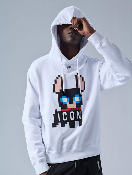 DSQUARED2 Hanorac alb pentru bărbați DSQUARED2