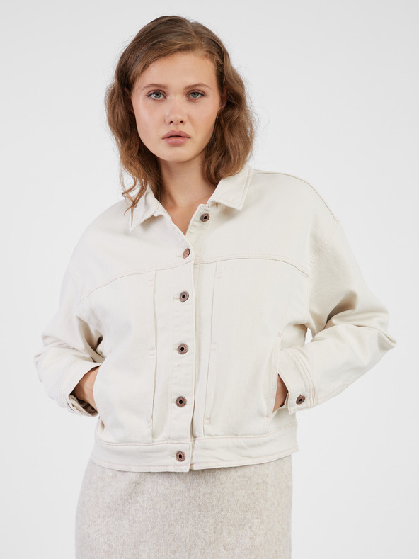 Pepe Jeans Foxy Jachetă Alb