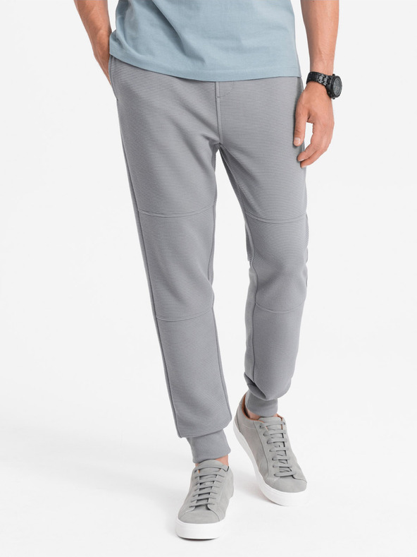 Ombre Clothing Ottoman Pantaloni de trening Gri