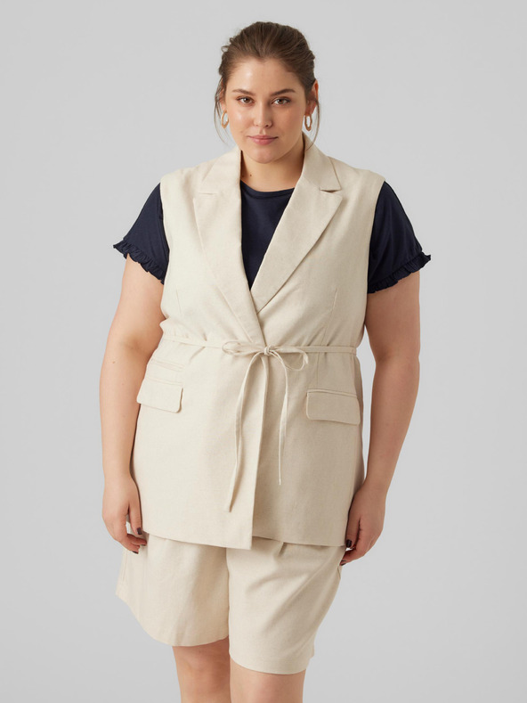 Vero Moda Curve Lillmae Vesta Alb