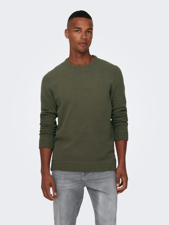 ONLY & SONS Ese Pulover Verde