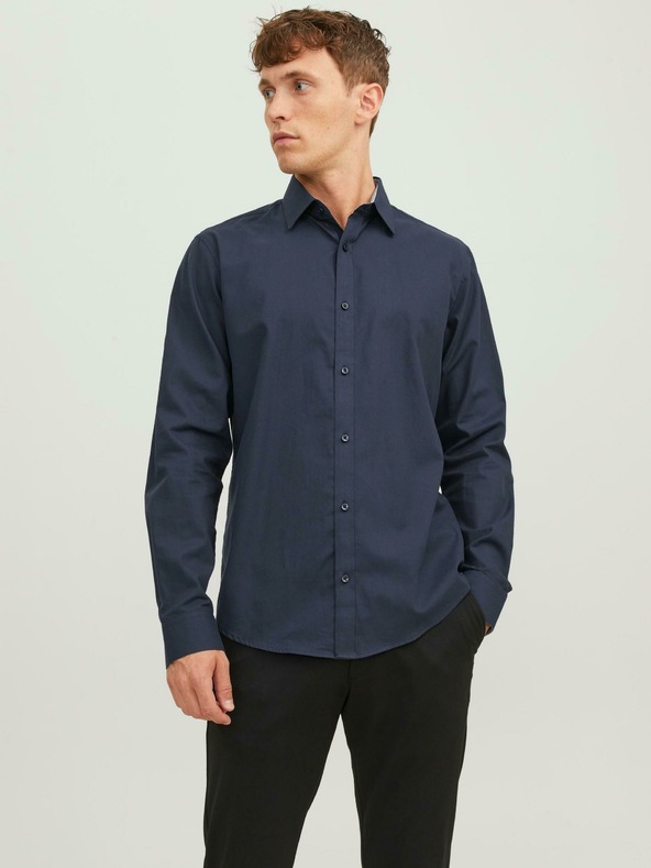 Jack & Jones Label Cămașă Albastru