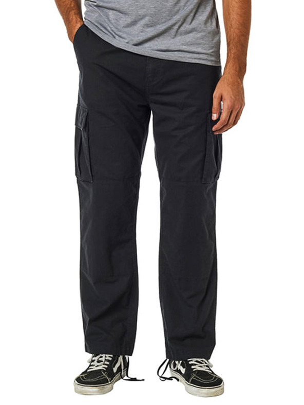 Fox Recon Stretch Cargo black plátěné kalhoty pánské - černá Pantaloni Negru
