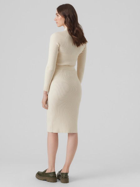 Vero Moda Fustă cremă pentru femei VERO MODA Karis