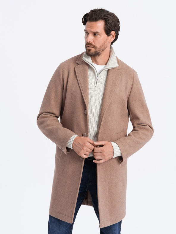 Ombre Clothing Palton Maro