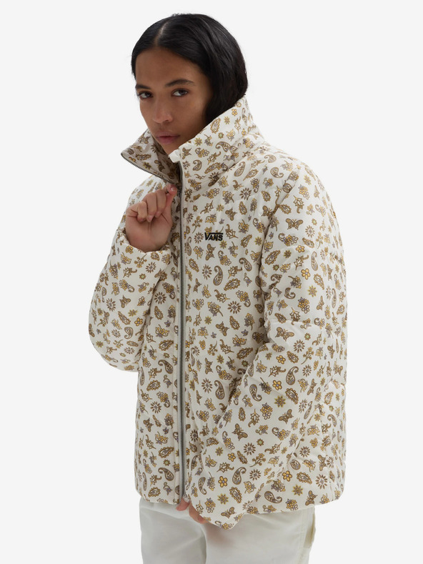 Vans Foundry Print Puff Jacheta Alb