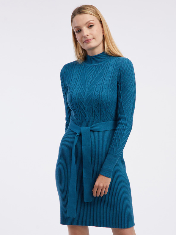 Orsay Rochie pulover petrol pentru femei ORSAY