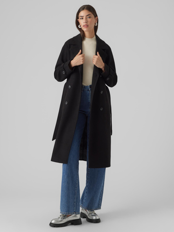 Vero Moda Fortunevega Palton Negru