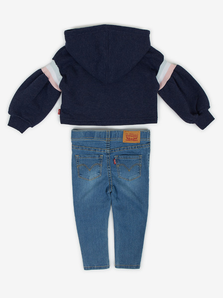 Levi's® Set de blugi și hanorac pentru fetițe Levi's® Blue