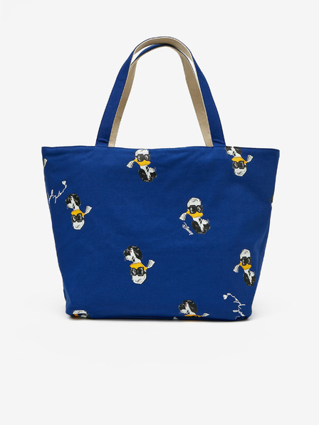 Karl Lagerfeld Shopper reversibil pentru femei albastru și bej KARL LAGERFELD Disney