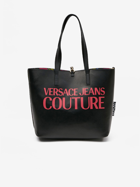 Versace Jeans Couture Shopper reversibil cu model negru și roz pentru femei Versace Jeans Couture