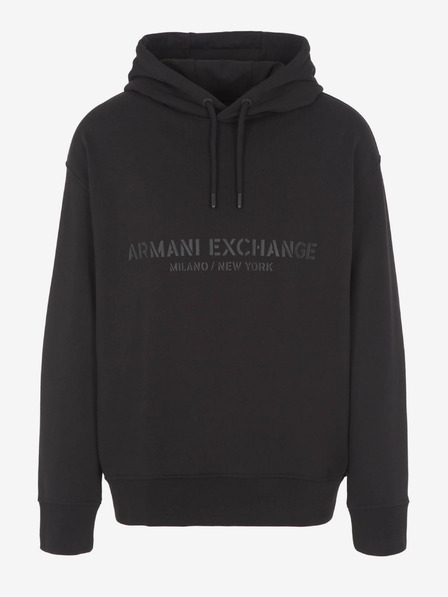 Armani Exchange Hanorac negru pentru bărbați Armani Exchange