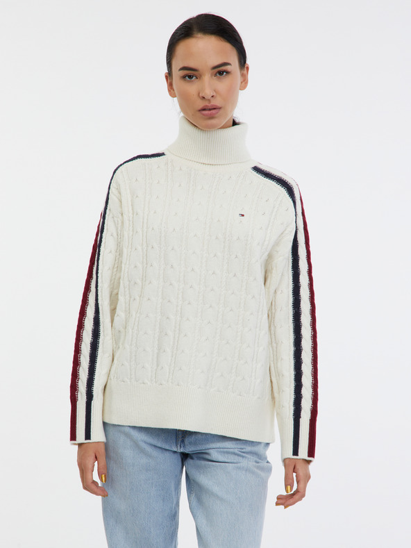 Tommy Hilfiger Turtleneck Alb