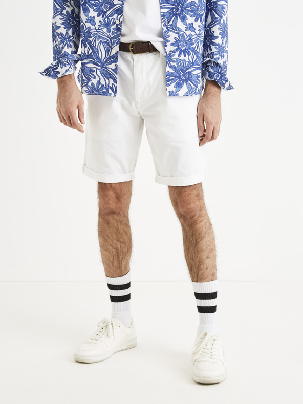 Celio Mohitobm Pantaloni scurți Alb