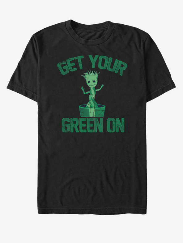 ZOOT.Fan Get Your Green On Groot Strážci Galaxie Marvel Tricou Negru