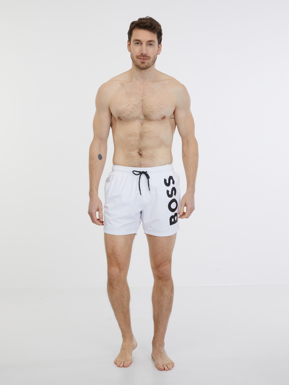 BOSS Costum de baie Alb