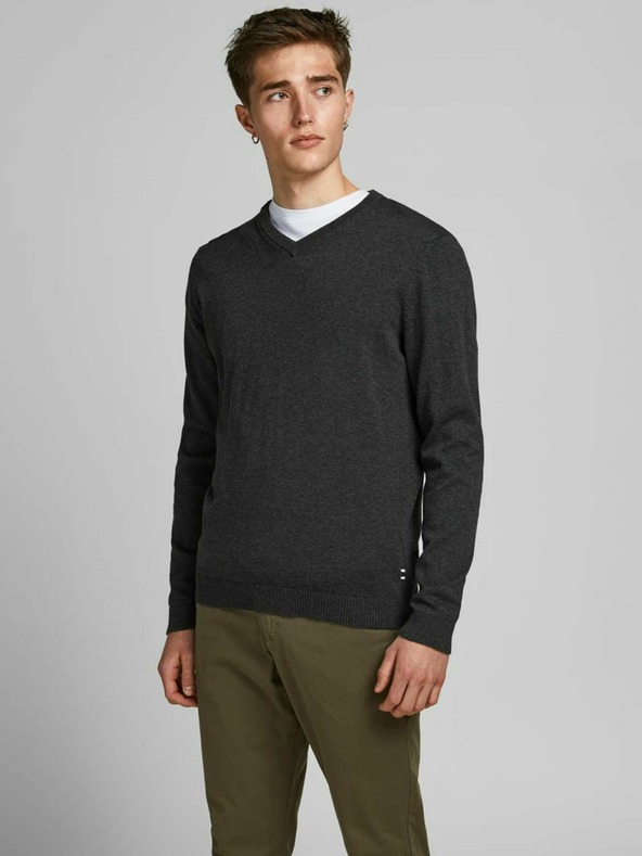 Jack & Jones Basic Pulover Gri