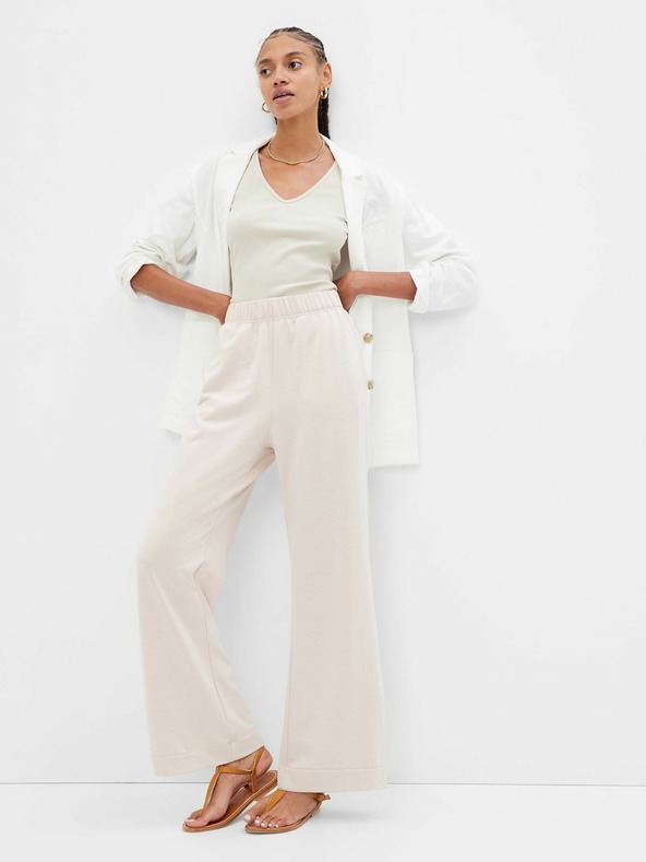 GAP Pantaloni de trening largi straight high rise GAP