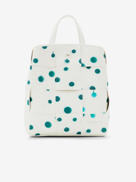 Desigual Rucsac Desigual New Splatter Sumy Mini cu modele verzi și albe pentru femei