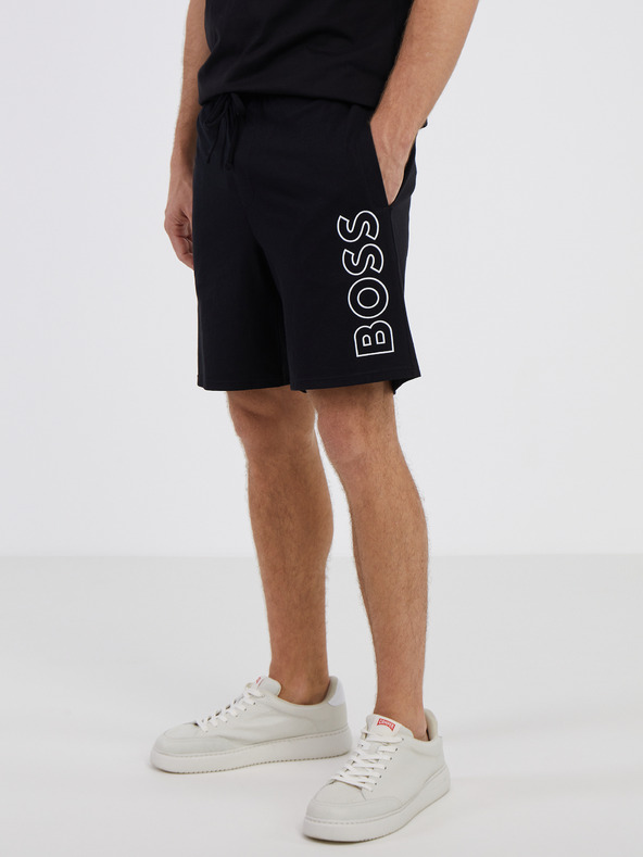 BOSS Pantaloni scurți de dormit Negru