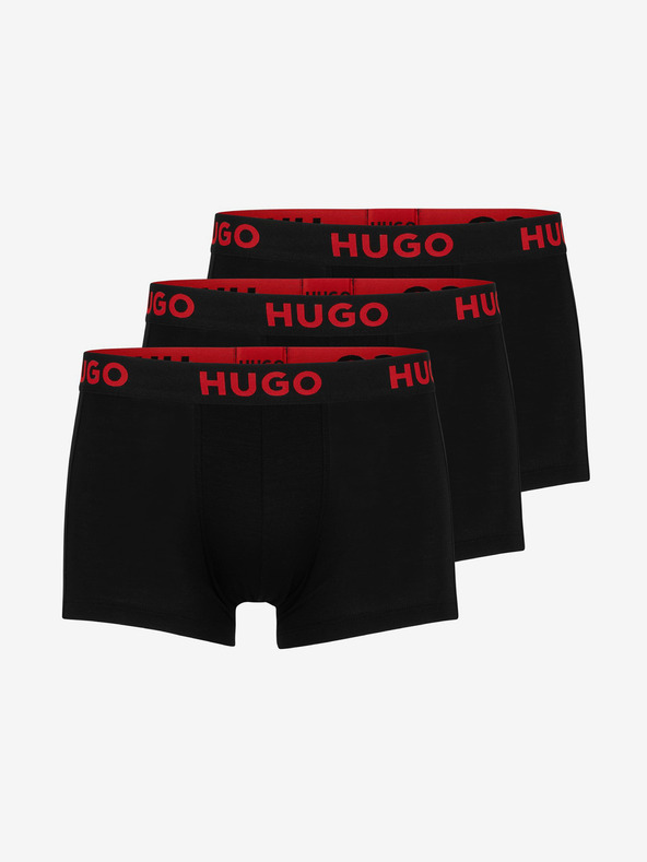 HUGO Boxeri, 3 bucăți Negru