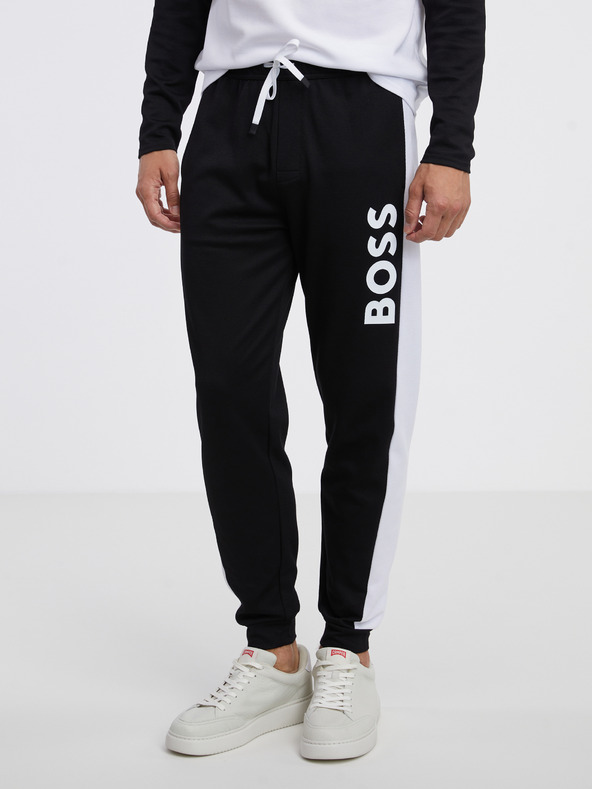 BOSS Pantaloni de trening Negru
